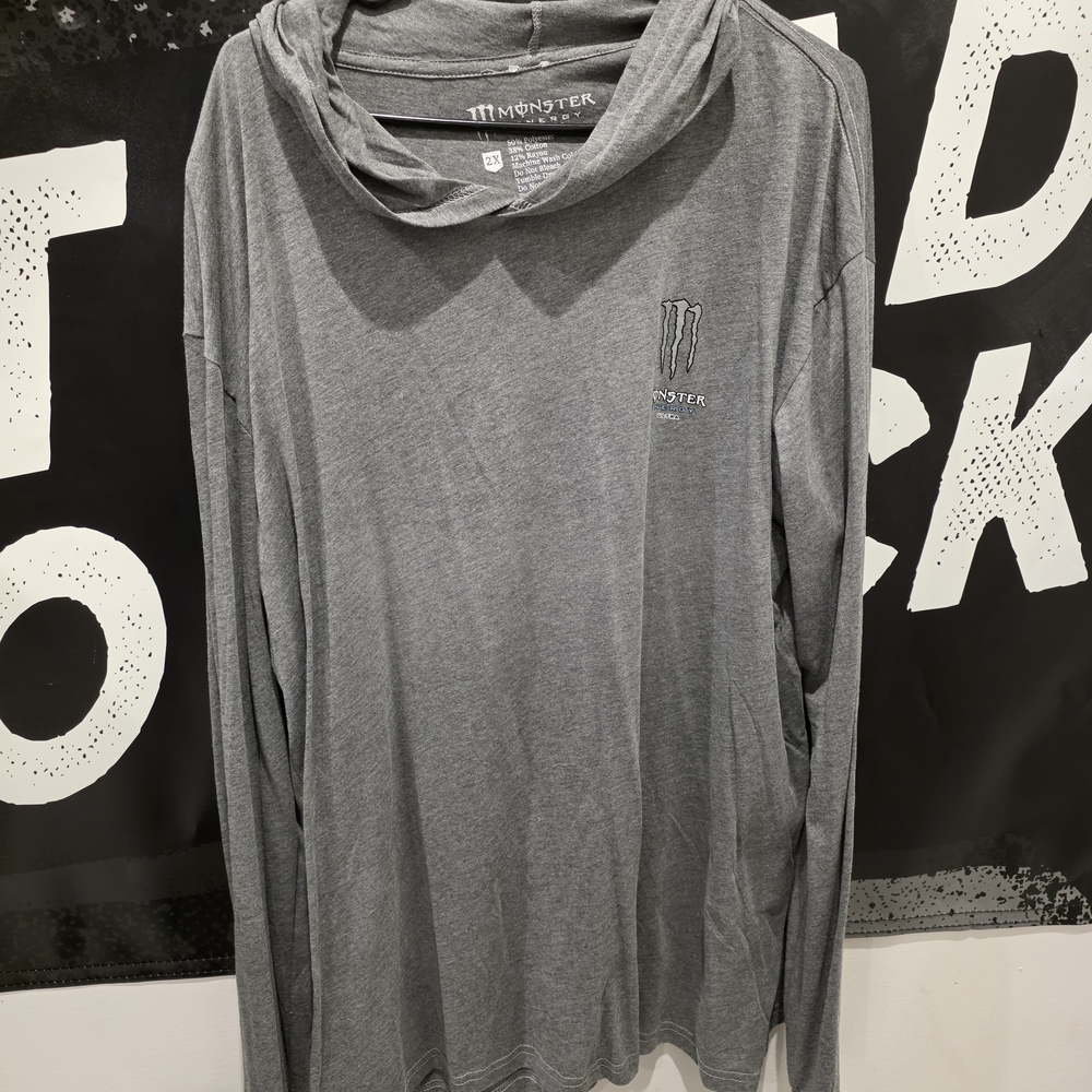 Monster Gray Long Sleeve Hoodie